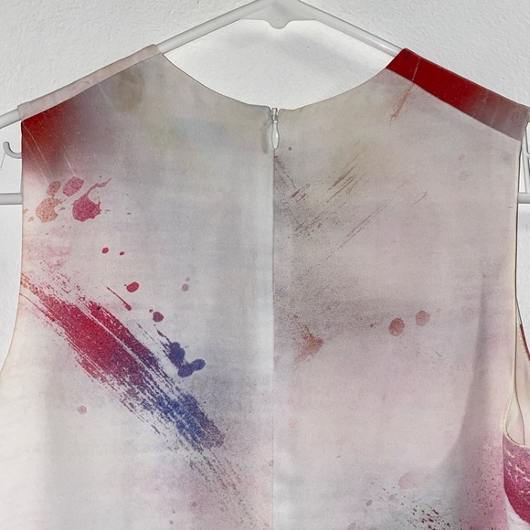 Aritzia Babaton Sleeveless Abstract Blouse with Tie size XXS - Picture 7 of 7